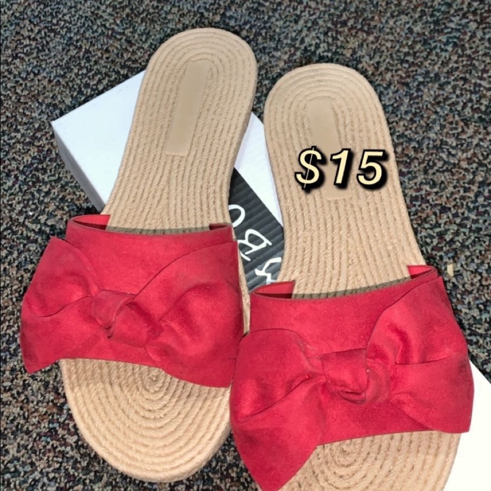 Red Bamboo sandals